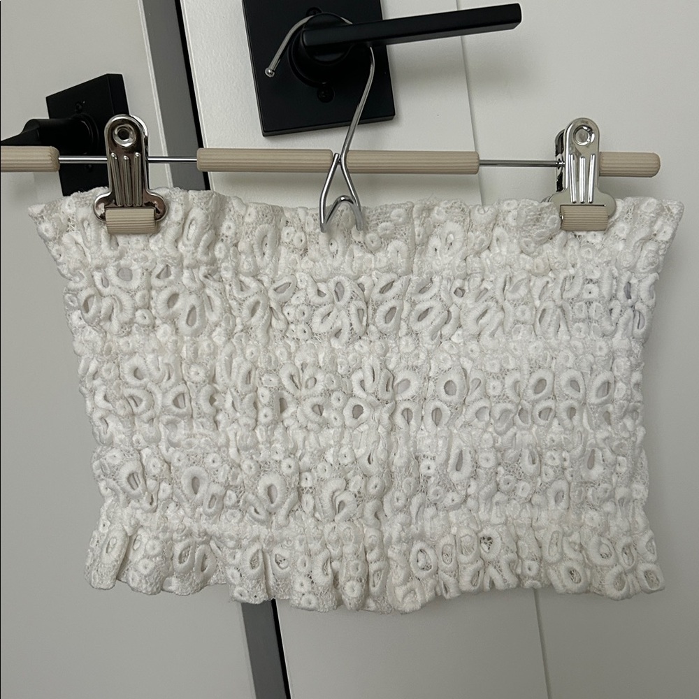 RARE Hill House x Net a Porter June Nap Top in Broderie Anglaise